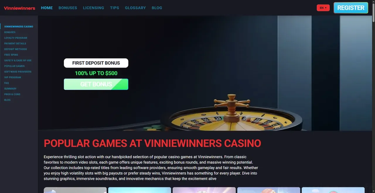 Vinniewinners Casino Casino